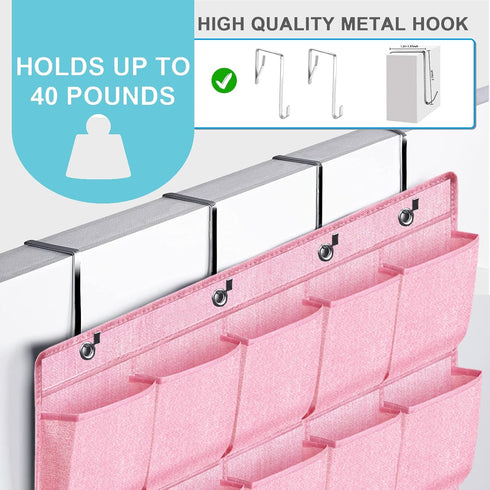 35 Closet, homyfort Pockets Over the Door Shoe Organizer, Hanging Door Shoe Rack for Large Shoe Storage Holder