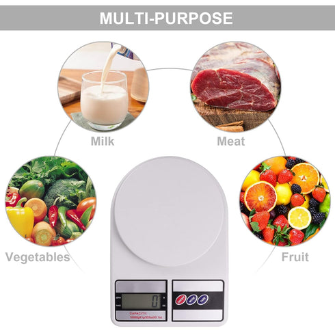 Kinstecks 10KG Digital Kitchen Scales, Portable Electronic Cooking Scale with Tara Function for Home Office