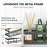 12 Storage,Black,3 Pack Youvip Adhesive Shower Caddy,Shower Shelves with Soap Holder and Hooks,Rustproof No Drilling
