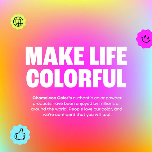 1 lb (7 Pack), Set, Chameleon Colors Color Powder, Bags Rainbow Holi Festival, Color Run, Gender Reveal