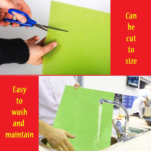 6 Pack Dualplex Refrigerator Liners Washable | 13"x10.5" Reusable Shelf Mats | Sponge Keeps Produce Fresh Longer