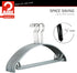 Mawa by Reston Lloyd Non Slip Metal Clothing Hanger, Smooth Shoulder Support with Skirt Hooks, Model 42-U