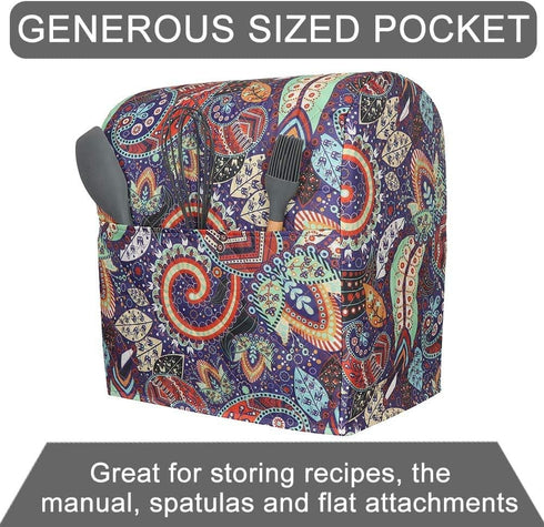 Kitchen Aid Mixer Cover, Compatible with 5-8 Quart Kitchenaid Hamilton Mixers, with Pockets