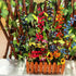 OrgMemory (6 17" Artificial Berry, pcs, Each) Fake Burgundy Berry, Artificial Berries Stems for Xmas Tree Wreath