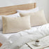 Nestl Beige Pillow Cases, Queen Size Set of 2, Soft 1800 Microfiber, 20x30 Inches