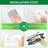 9 Pack FGSAEOR Shower Caddy Adhesive Replacement Strips, Heavy Duty Clear Waterproof Sticky Hooks, No Drilling Wall