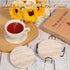 Acejoz Set 6, 4 Inches Drink Coasters of Absorbent Coaster for Coffee Table Decor, Marble Style Ceramic Coaster