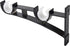AddGrace Double Curtain Rod Brackets Set of 4 for Drapery Rod Window Hardware, Black