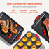 Set, 6-Piece, Sets VEVOR Baking Pans Nonstick Carbon Steel Cookware Sheets & Trays, Stackable Kitchen Oven Bakeware