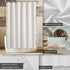 ALYVIA SPRING Waterproof Fabric Shower Curtain Liner, Standard Size 70x72, White with 3 Magnets