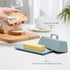 Countertop, Butter Dish with Lid for by Kook, Ceramic Dish Tray with Cover, Kitchen Keeper, Container, Holder (Casper