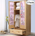 MISSLO Kids Over the Door Shoe Organizer Baby Hanging Shoe Rack Narrow Closet Storage bags with 12 Mesh Pockets for Girl Women Men Toddler Nursery, 2 Packs, Pink by MISSLO