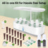 14 5L Large Hydroponics Growing System Pods, Indoor Herb Garden with LED Grow Light, Water Tank, Hydroponic Grow Kit