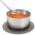 Compact Microwave Multi-Mat, 9.5 Inches Gray – Heat-Resistant Trivet & Microwave Food Splatter Protector