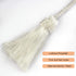 Fenghuangwu Handmade Decorative Curtain Tiebacks with Tassel (White, 4P)