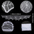 AerWo Halloween Decorations Indoor Fireplace Mantel Scarf, White Lace Spiderweb Cover for Halloween Mantle Decor, 18x96