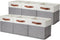DULLEMELO Cube Storage Basket for Shelves, Collapsible Fabric Storage Cubes for Office, Bedroom, Toys, with Handles
