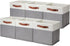 DULLEMELO Cube Storage Basket for Shelves, Collapsible Fabric Storage Cubes for Office, Bedroom, Toys, with Handles