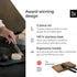 Set 2 Set LARS NYSM Cheese Slicer and Knife pcs. I Cheese Knife & Cutter Made of Stainless Steel (Carbon Black)