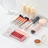 SMARTAKE 6 PCS Clear Plastic Drawer Organizers Set, Non-Slip Large Size Trays for Makeup, Office, Kitchen