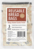 Pack 3, 17.5 12 1 Gusset IMPRESA Reusable Bread Bags - Dual Seal Sourdough Storage & Bread Machine - Dishwasher