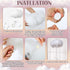 3D Decor(4 Marsui Artificial Cloud Props LED Hanging Cloud Light String Fake Imitation Cotton Classroom School Decor