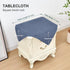 24 24 Inch Wolkemer Farmhouse Faux Linen Square Tablecloth x - Water Resistant Table Cloth Washable Wipeable Table
