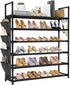 LANTEFUL 6 Tier Shoe Rack, Shoe Organizer Storage for 24-30 Pairs Shoe
