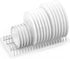 Simple Houseware Chrome Stainless Steel Plate Drying Rack with Drainboard