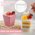 5 oz LRCXL Plastic Dessert Cups with Lids and Spoons, Clear Yogurt Parfait Appetizer Cup with Lids for Party, Mini