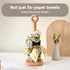 Cambiar Countertop Paper Towel Holder, Cute Donut Wood Kitchen Roll Stand Organizer Free Standing, Scrunchie Holder