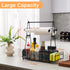 2 Grill Caddy, BBQ Caddy with Paper Towel Holder and Hooks, Grill Utensil Organizer for Camping Outdoor Barbecue