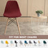 Pack 4 Armless of Velvet Mid Century Modern Dining Chair Covers, Chair Cover,Living Room Side Chair Slipcovers