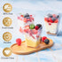 50 Pack 5 oz TOFLEN Plastic Dessert Cups with Lids for Party, Mini Dessert Cups with Spoons Dessert Shooter Cups