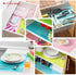 9 Pack Refrigerator Mats - Washable Fridge Mats Liners for Shelves, 3 Red/3 Green/3 Blue