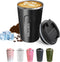SPLMIFA Travel coffee mugs leak-proof, reusable coffee cups with lids, stainless steel