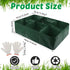 6 Pack 35 6 4 Gerrii Gallon Fabric Raised Garden Beds Rectangle Garden Planting Bed with Divided Grids Drainage Holes