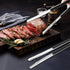 4 Pack Premium Stainless Steel Kitchen Tongs: 12 Inch Heat Resistant Serving Tongs with Non-Slip Grip