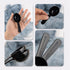 Framendino 10 Pack Plastic Coffee Measuring Spoons, Short Handle Scoops for Tea, Sugar, Cereal, Black