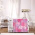 Jbofyee 80x60 Inch Hawaii Flowers Pink Throw Blankets All Season Ultra Soft Warm Tropical Aloha Pattern Fleece Blanket