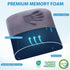 SweetSlubr Lumbar Support Pillow for Office Chair, Car Seats and Home Desks, Ergonomic Back Support with Double