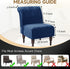 XIAROGEE Armless Armless 1) Velvet Accent Chair Cover, Soft Stretch Accent Chair Slipcovers Without Arms Removable