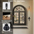 CMTDRE Set 2 Wall Candle Holder of with Flameless Candles Battery Operated and Remote Control, Home Decor Wall Sconces