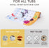 Slip40 16 Inch PRATIQUE Kids Bath Mat for Tub Non X Extra Long Kids Bathtub Mat Ocean Bathtub Shower Mat Safety Anti