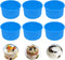Silicone Mini Round Cake Molds, 4 Inch, Blue, Reusable, Non-Stick, Safe for Microwave, Oven, Freezer