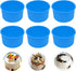 Silicone Mini Round Cake Molds, 4 Inch, Blue, Reusable, Non-Stick, Safe for Microwave, Oven, Freezer