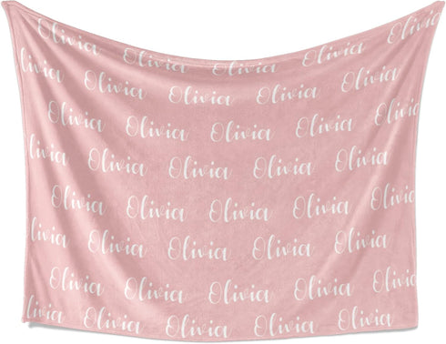 Personalized Name Blanket - Customized Blankets for Boys & Girls, Ships Next