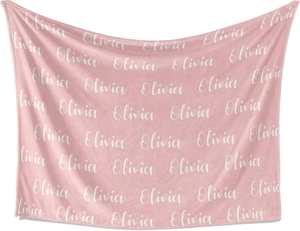Personalized Name Blanket - Customized Blankets for Boys & Girls, Ships Next