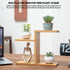 QruiLanTu Mini Desktop Plant Stand Indoor Multi-Layer Window Sill Flower Stand Bamboo Succulent Window Sill Stand