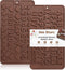 Silicone Letter and Number Chocolate Molds with Happy Birthday Cake Decorations Symbols, 2pcs